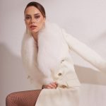 White Soft Cashmere Fur Collar