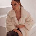 White Mink Fur Coat