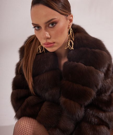Dark Brown Sable Fur Coat