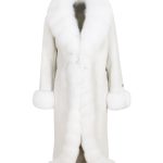 Beyaz Alpaca Manto