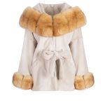 Alcantra Fox Collar Coat